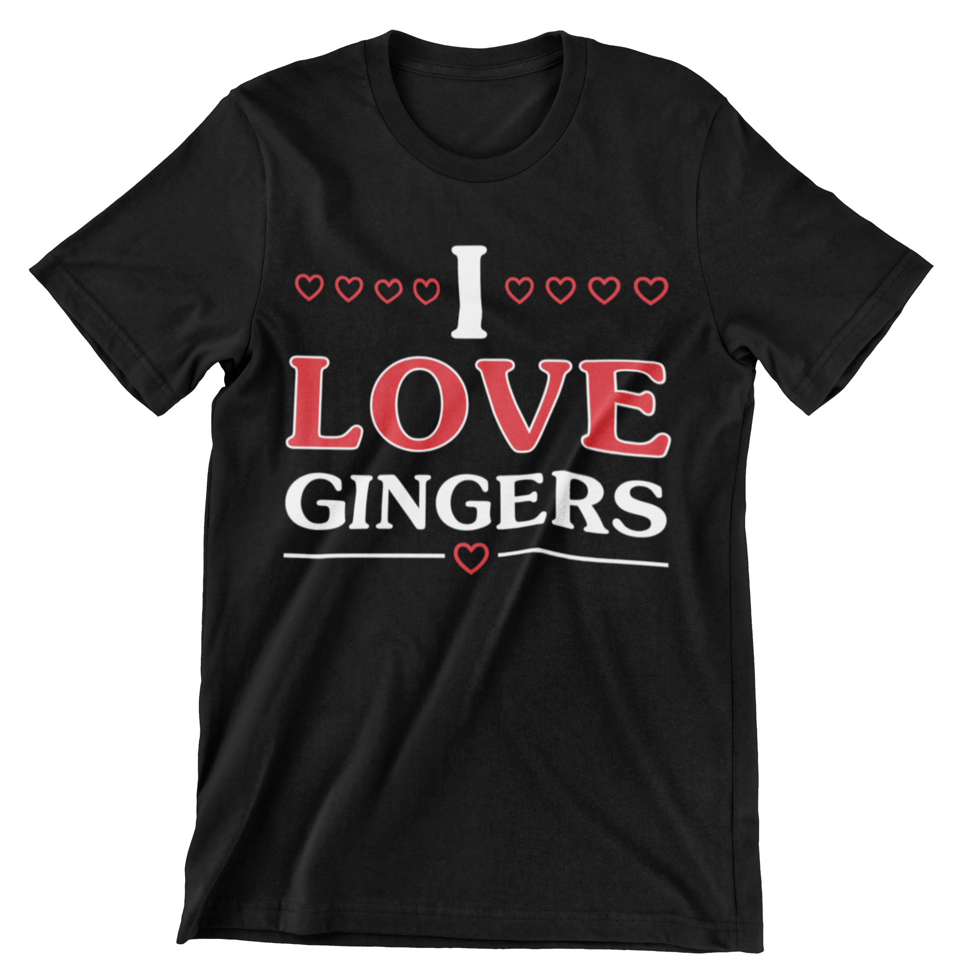 I Love Gingers T-Shirt - CraftNest - Digital Crafting and Art