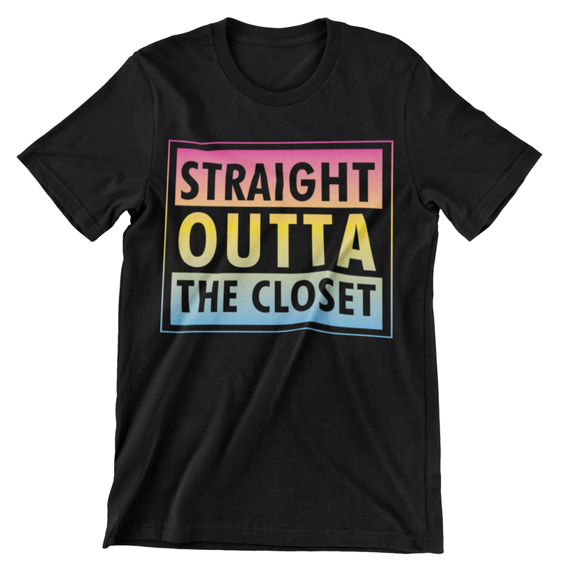 Straight Outta The Closet T-Shirt - CraftNest - Digital Crafting and Art