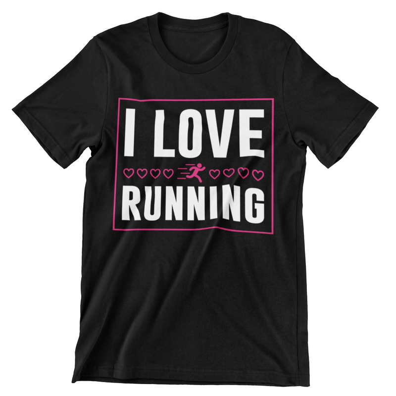 I Love Running T-Shirt - CraftNest - Digital Crafting and Art
