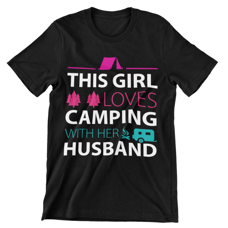 This Girl Loves Camping with Her Husband T-Shirt - CraftNest - Digital Crafting and Art