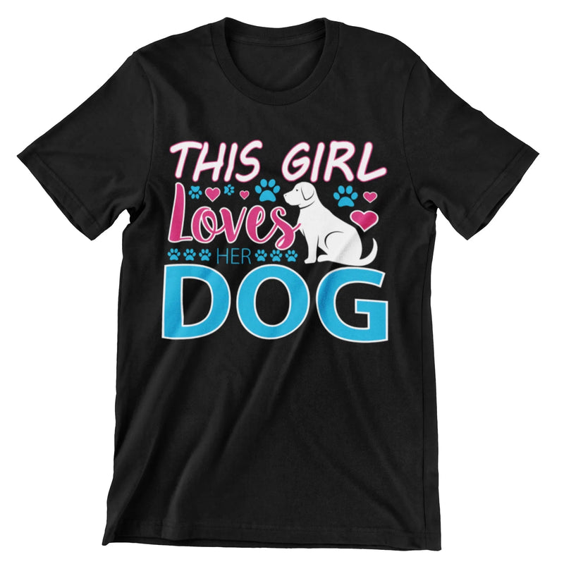This Girl Loves Her Dog T-Shirt - CraftNest - Digital Crafting and Art