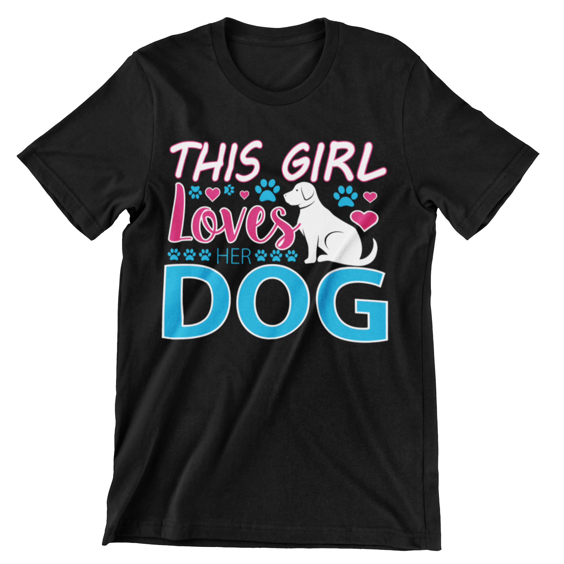 This Girl Loves Her Dog T-Shirt - CraftNest - Digital Crafting and Art