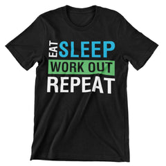 Eat Sleep Work Repeat T-Shirt - CraftNest - Digital Crafting and Art