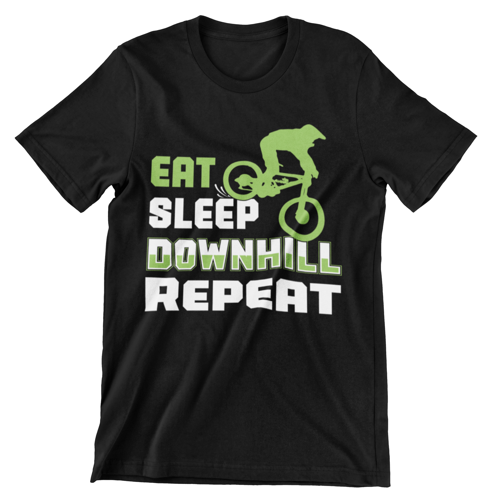 Eat Sleep Downhill Repeat T-Shirt - CraftNest - Digital Crafting and Art