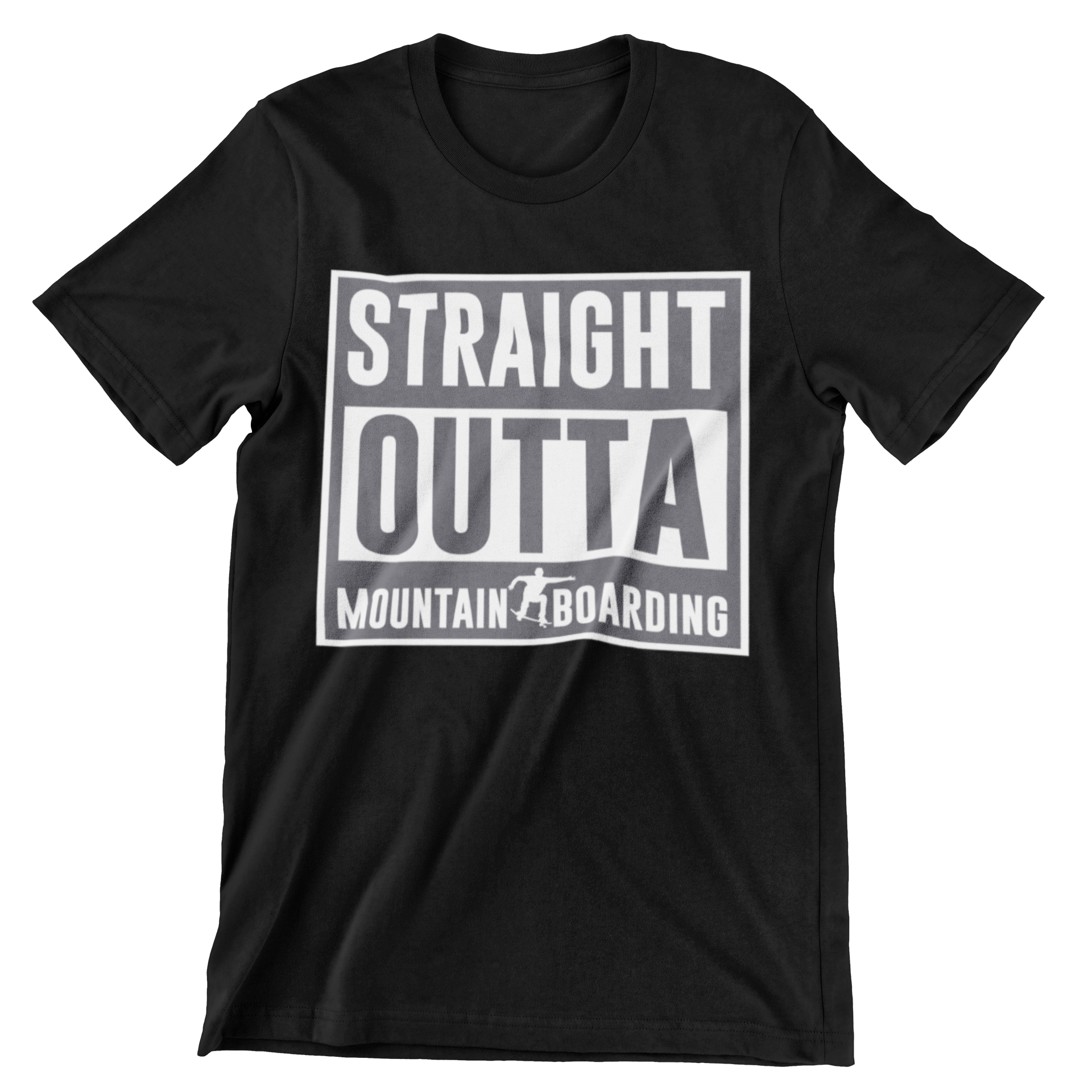 Straight Outta Mountain Boarding T-Shirt - CraftNest - Digital Crafting and Art