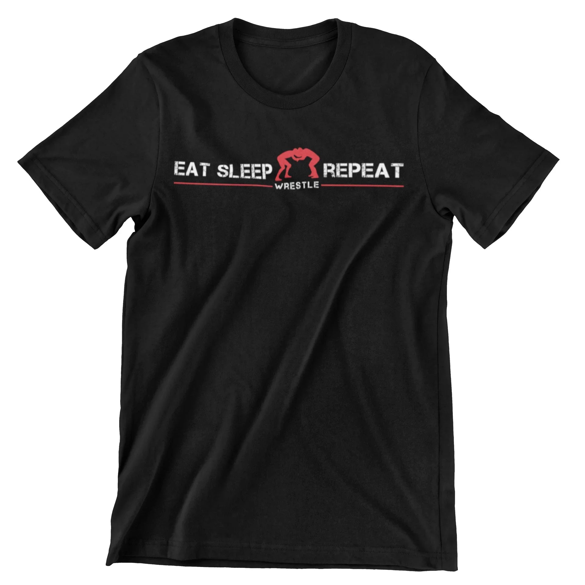Eat Sleep Wrestle Repeat T-Shirt - CraftNest - Digital Crafting and Art