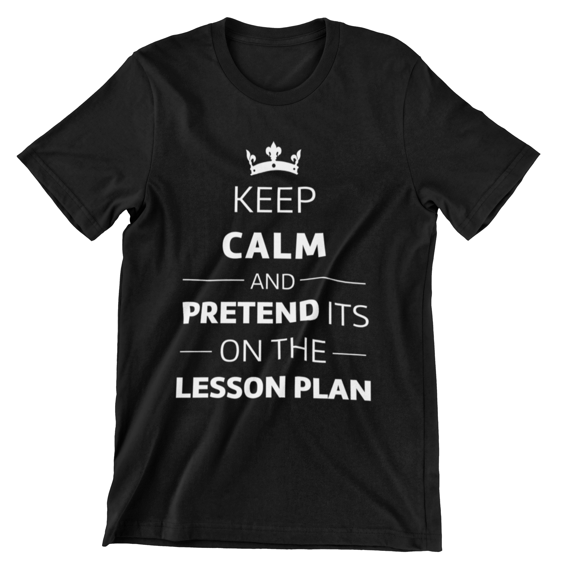 Keep Calm and Pretend It's on The Lesson Plan T-Shirt - CraftNest - Digital Crafting and Art