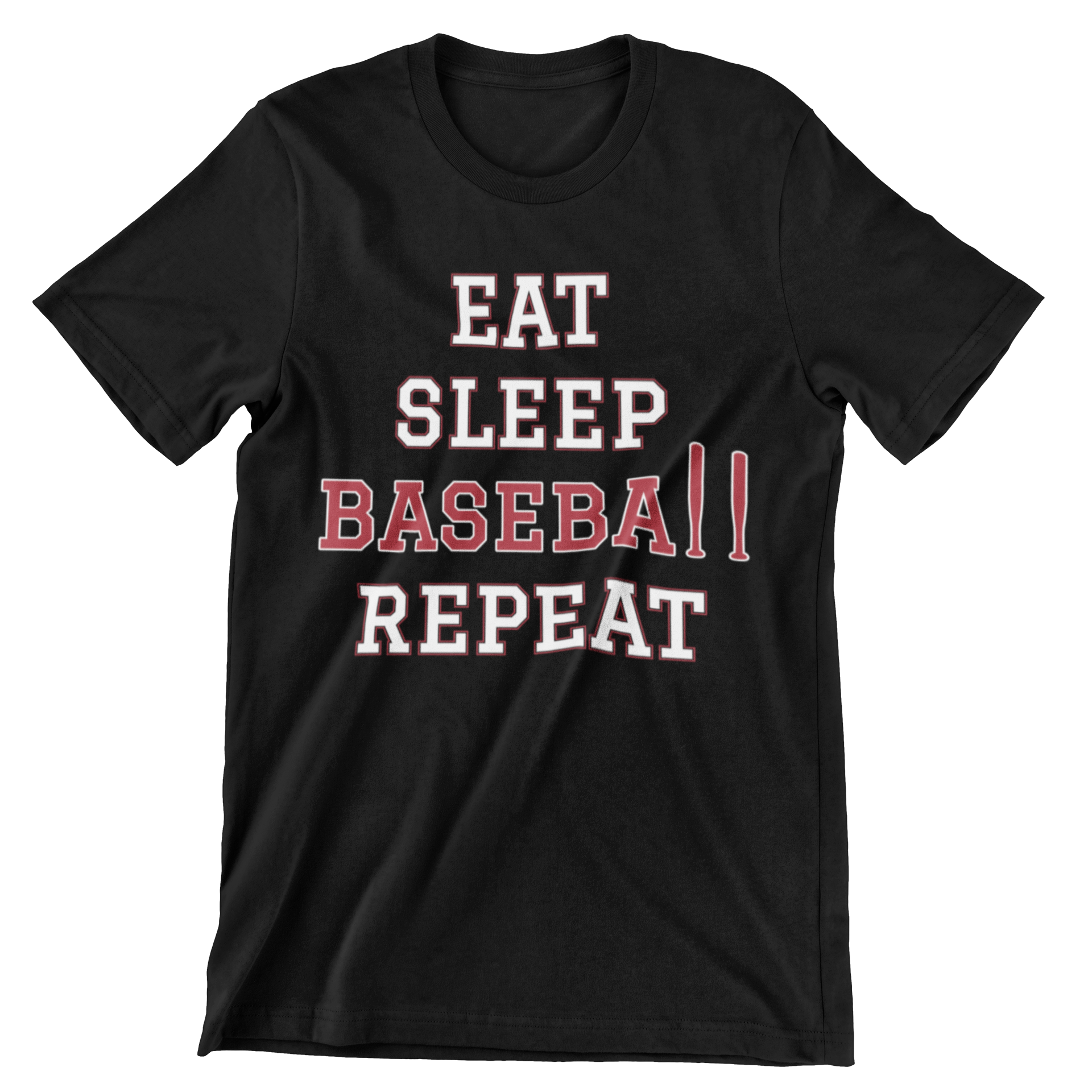 Eat Sleep Baseball Repeat T-Shirt - CraftNest - Digital Crafting and Art
