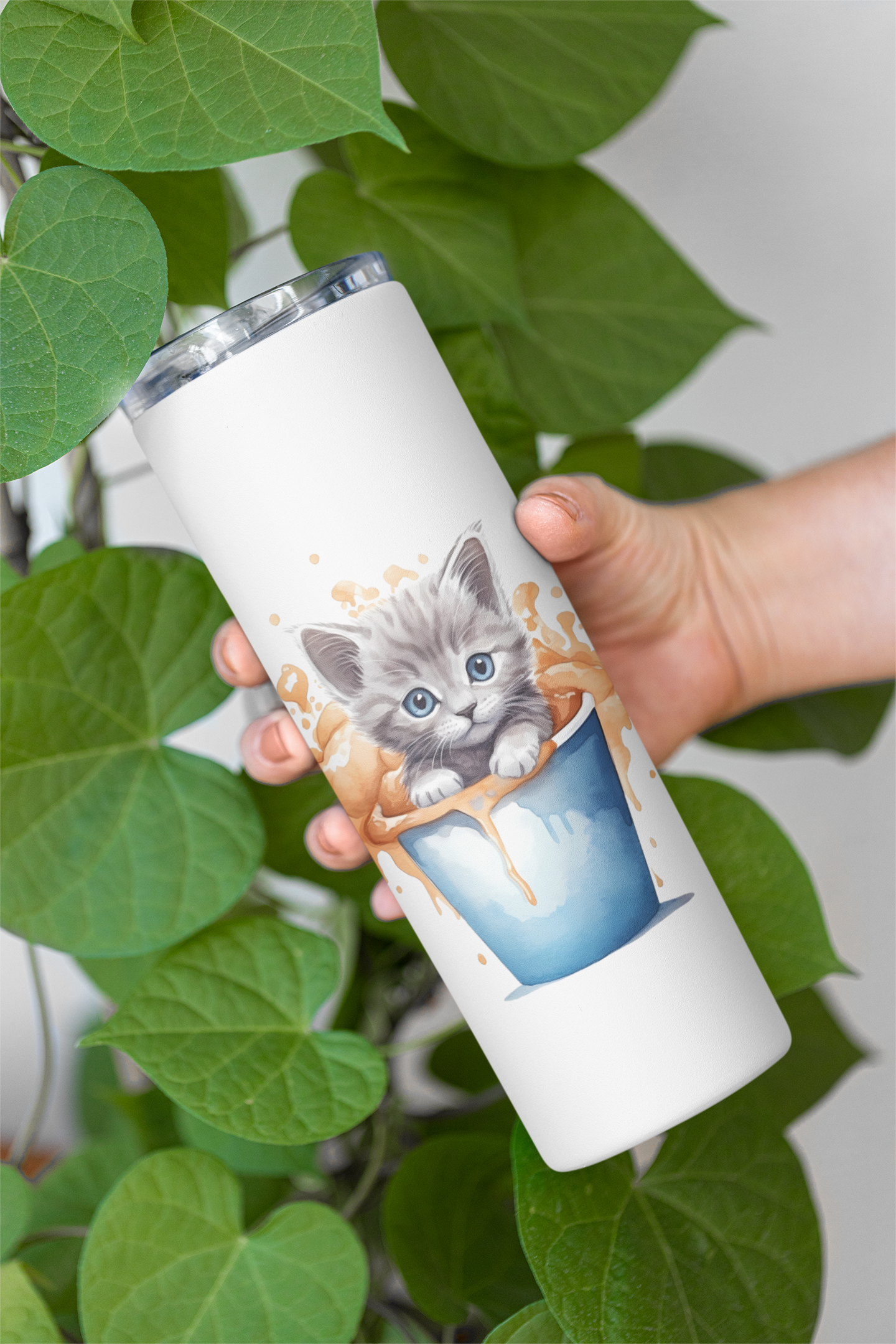 Kitten In A Cup Clipart - CraftNest