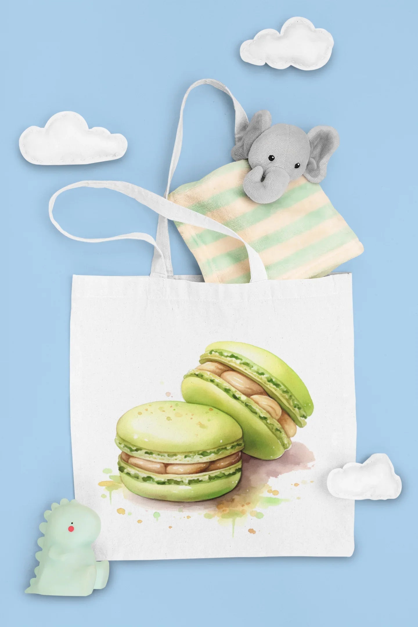 Pistachio Macarons Clipart - CraftNest