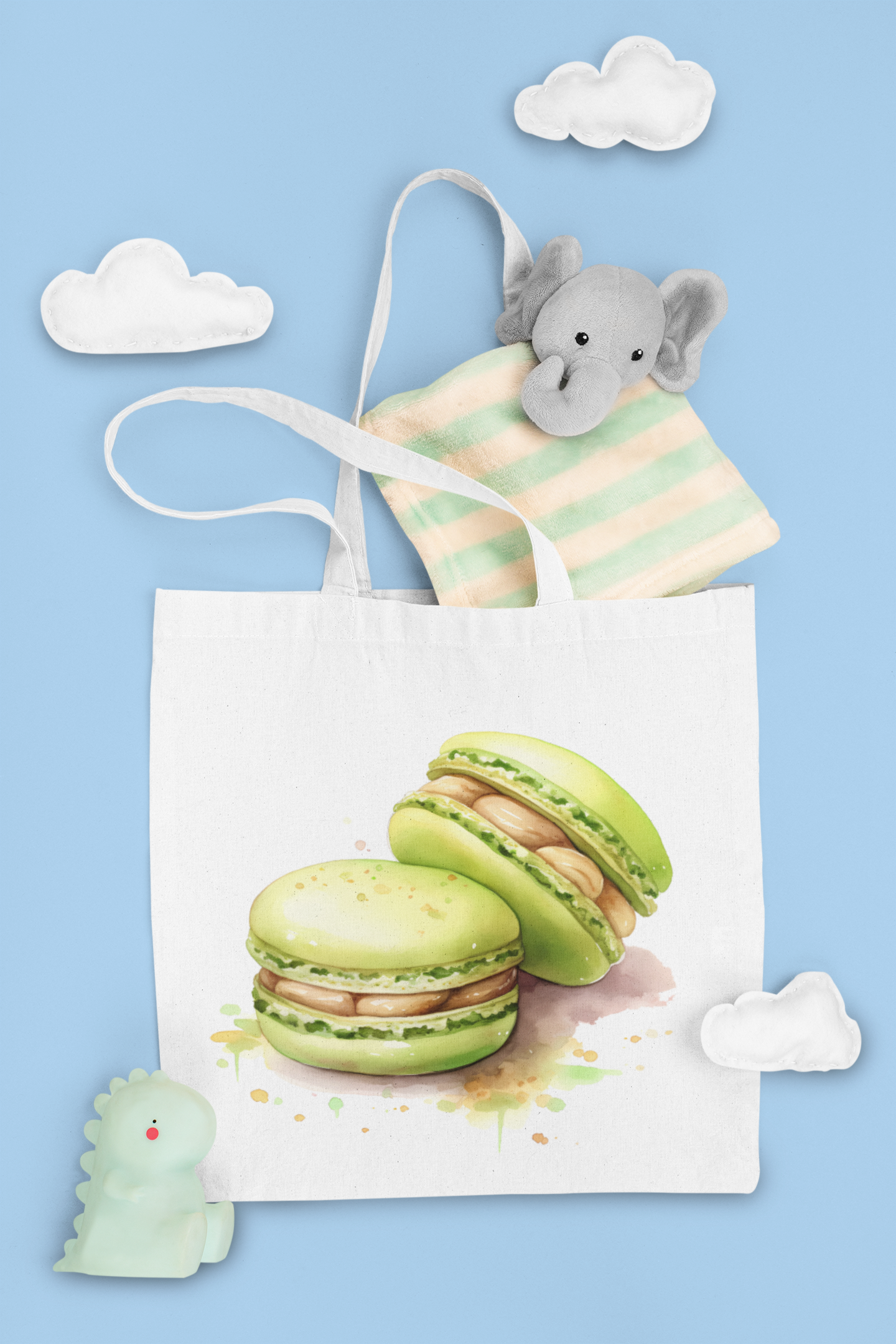 Pistachio Macarons Clipart - CraftNest