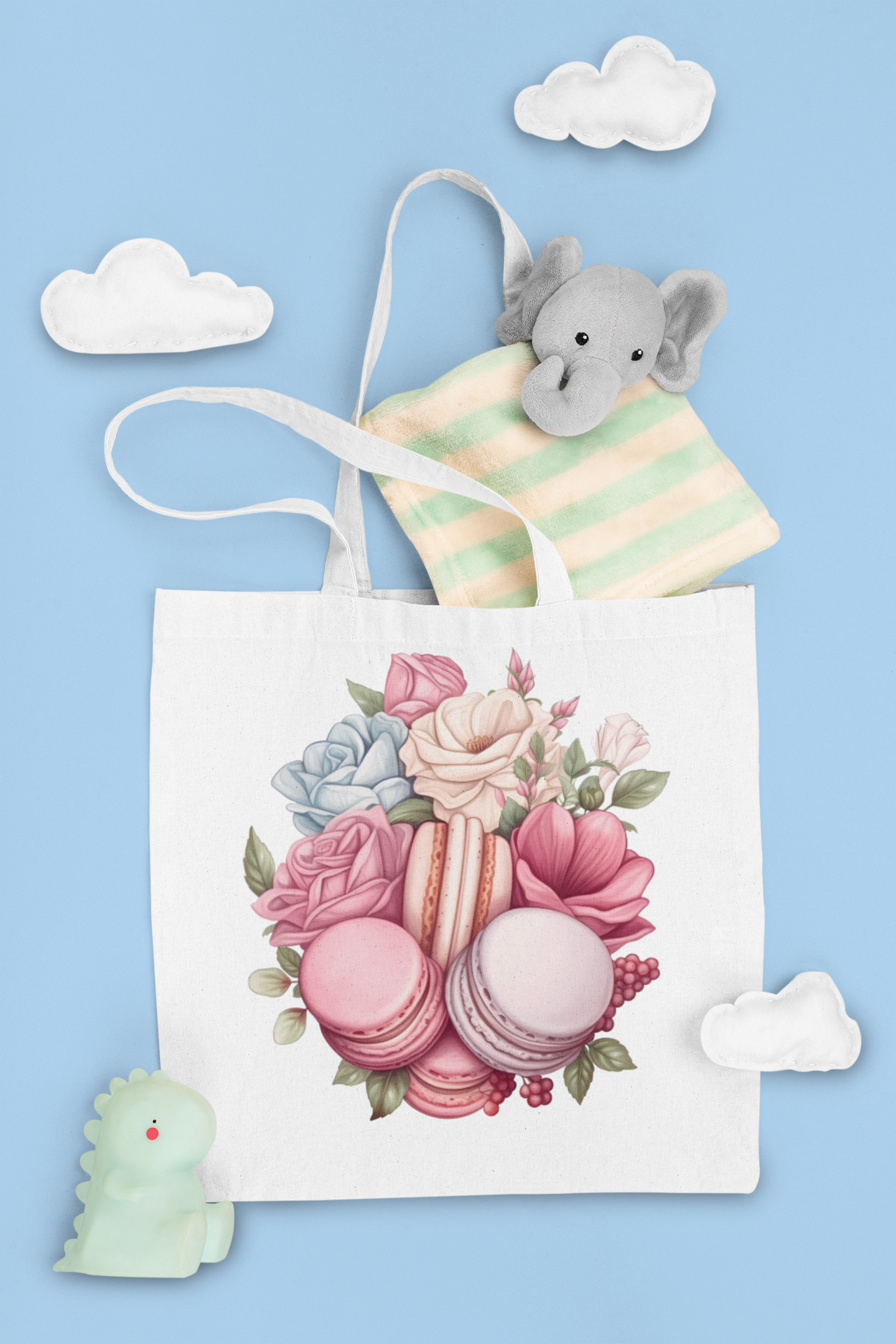 Flower Macarons Clipart - CraftNest