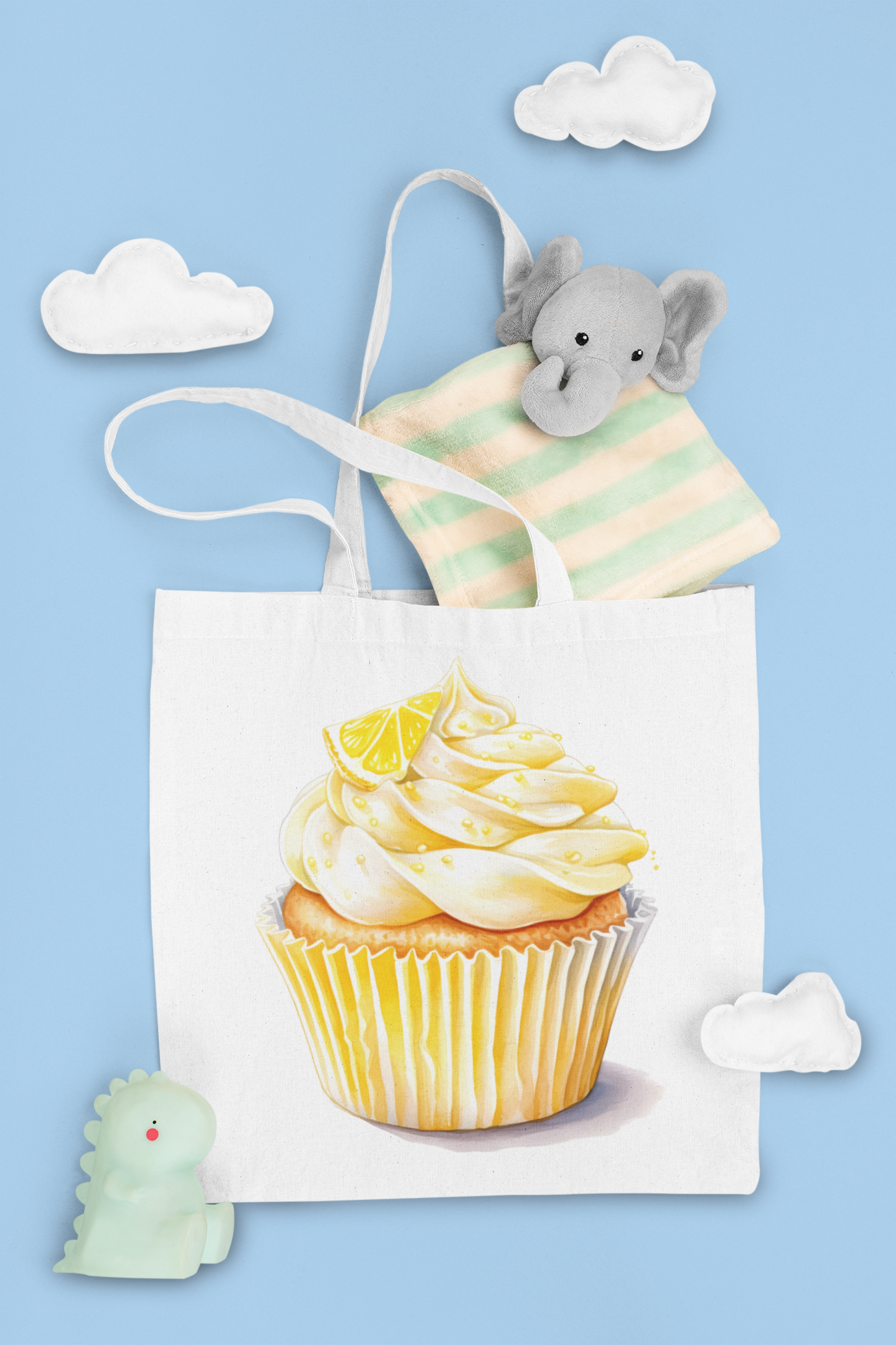 Lemon Cupcakes Clipart - CraftNest