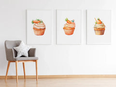 Carrot Cake Cupcakes Clipart - CraftNest