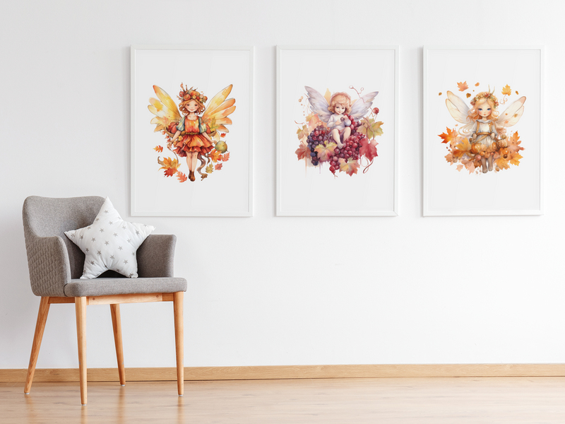 Autumn Harvest Fairies Clipart - CraftNest