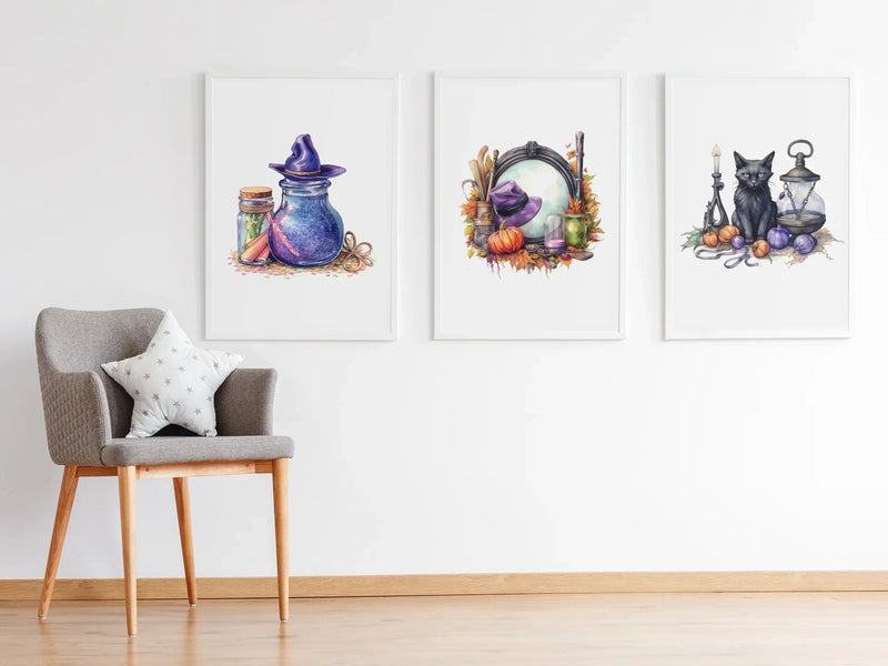 Witch Accessories Clipart - CraftNest