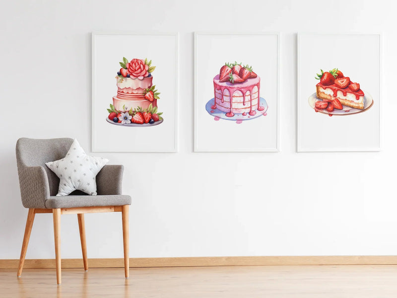 Strawberry Cake Clipart - CraftNest