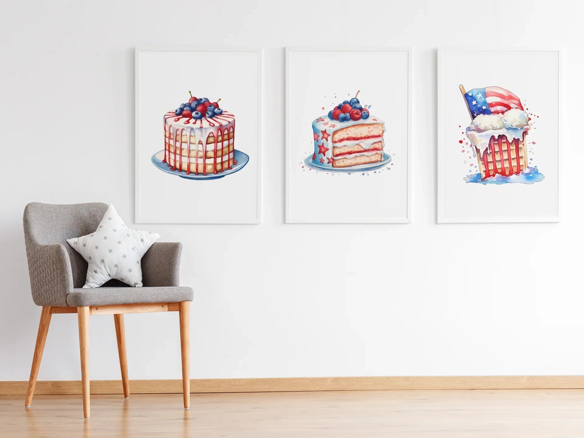 American Patriot Cakes Clipart - CraftNest