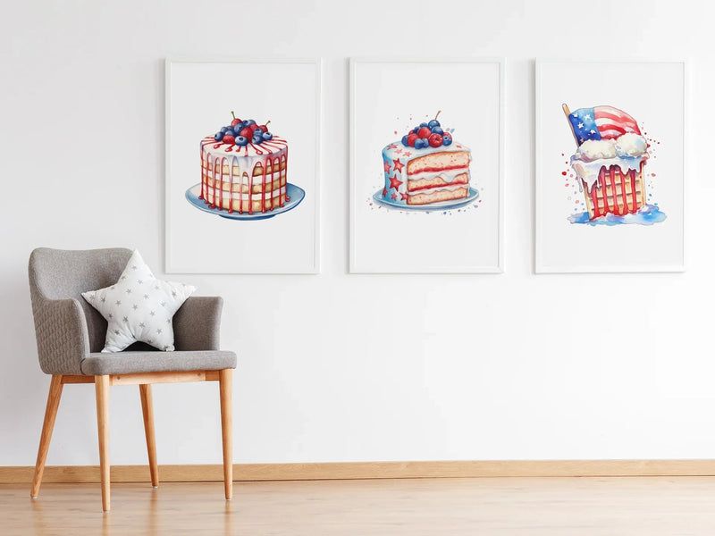 American Patriot Cakes Clipart - CraftNest