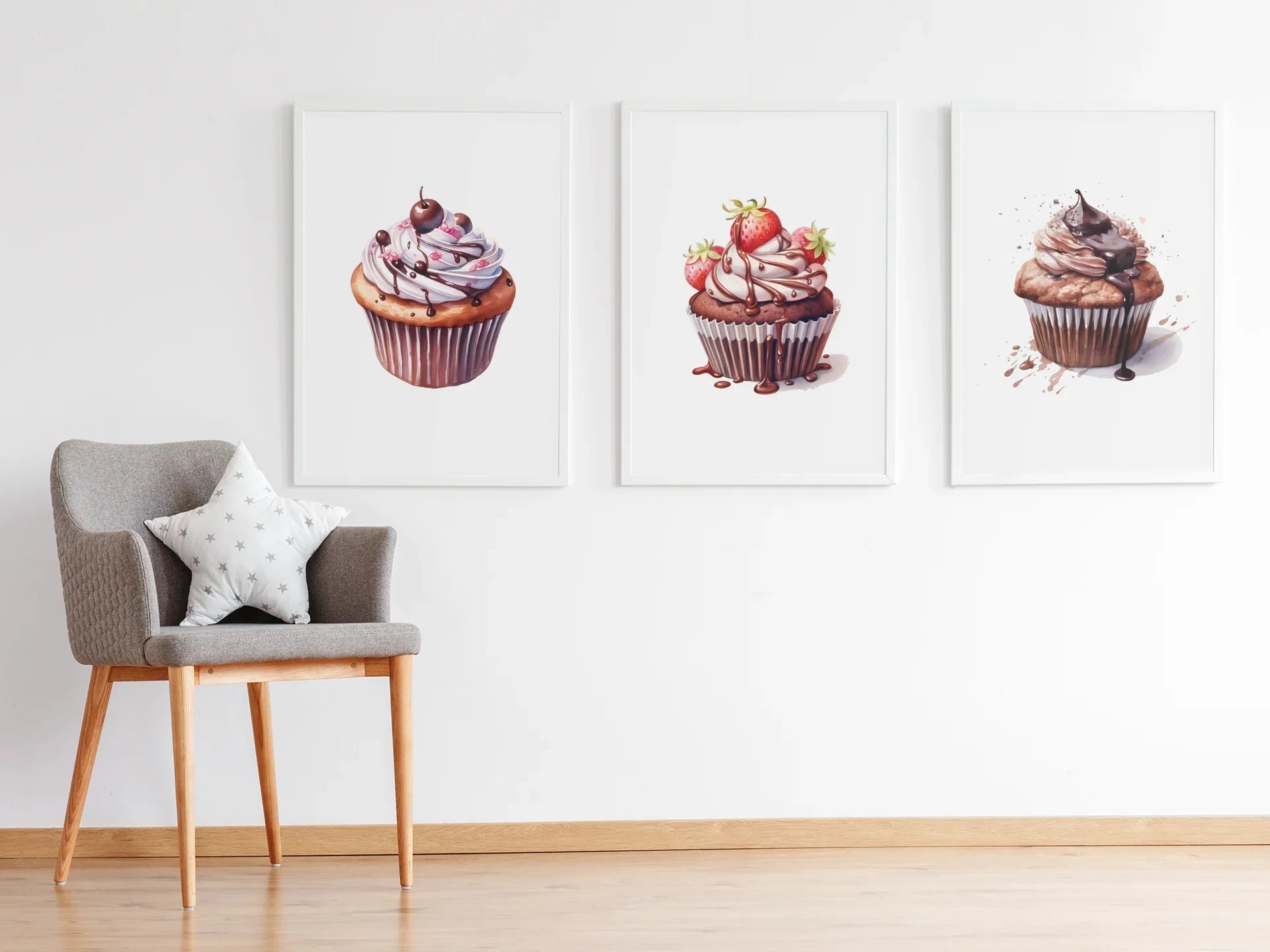 Chocolate Cupcakes Clipart - CraftNest