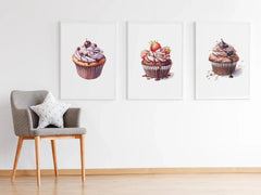 Chocolate Cupcakes Clipart - CraftNest