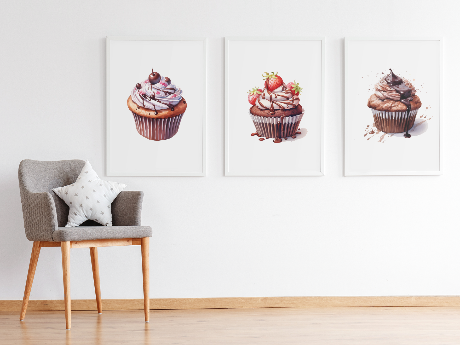 Chocolate Cupcakes Clipart - CraftNest