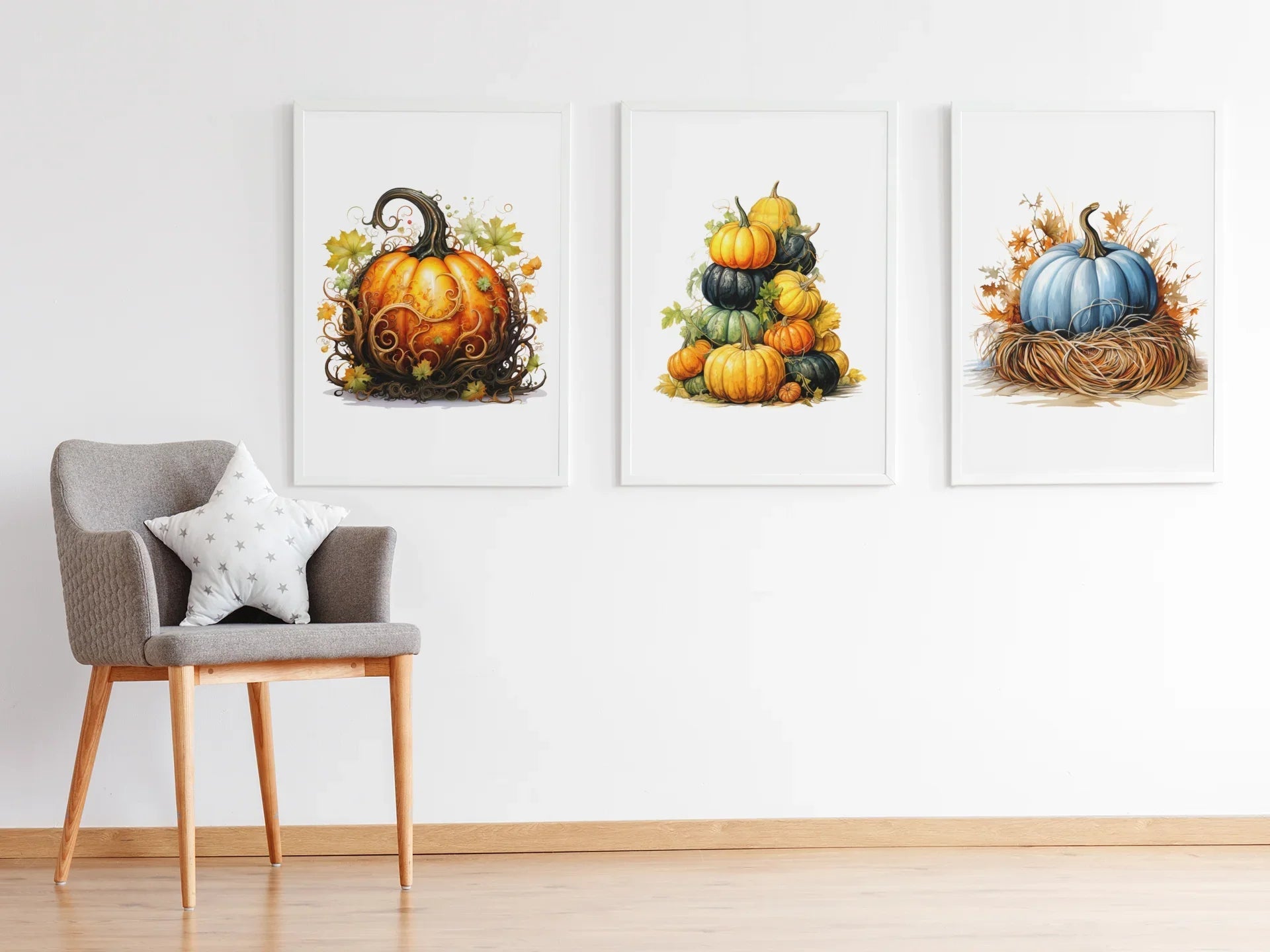 Pumpkin Varieties Clipart - CraftNest