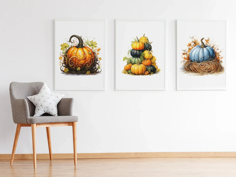 Pumpkin Varieties Clipart - CraftNest