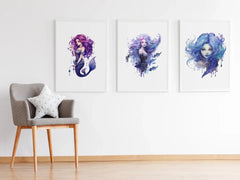 Gothic Mermaids Clipart - CraftNest