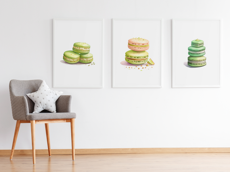 Pistachio Macarons Clipart - CraftNest