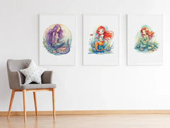 Cute Mermaid Clipart - CraftNest