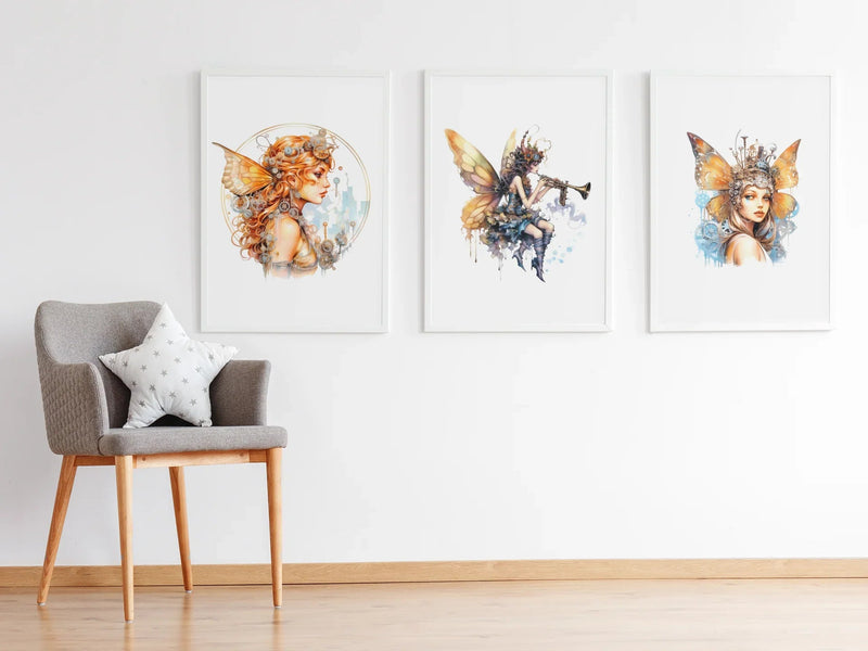 Steampunk Fairies Clipart - CraftNest