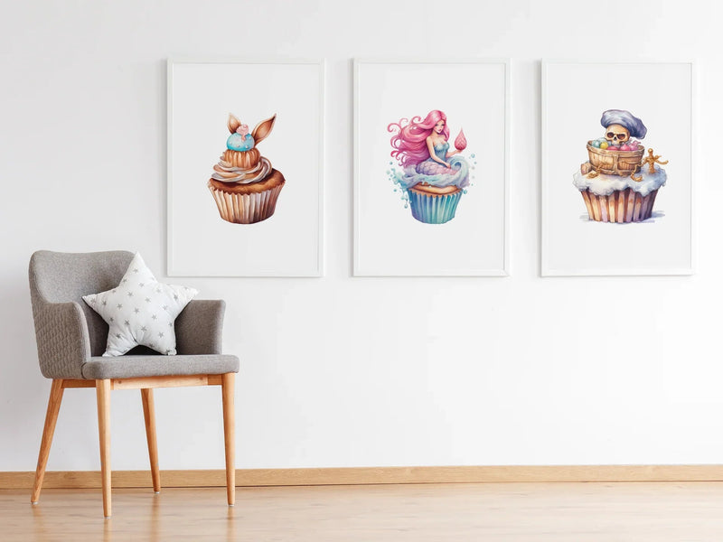 Fairytale Cupcakes Clipart - CraftNest