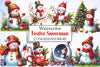 Festive Snowman Clipart Bundle
