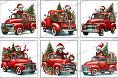 Christmas Truck Skeleton Clipart Bundle - CraftNest - Digital Crafting and Art