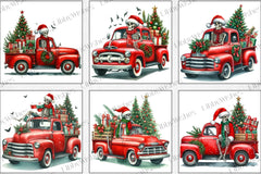 Christmas Truck Skeleton Clipart Bundle - CraftNest - Digital Crafting and Art