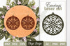 Snowflake Mandala Earrings SVG Bundle