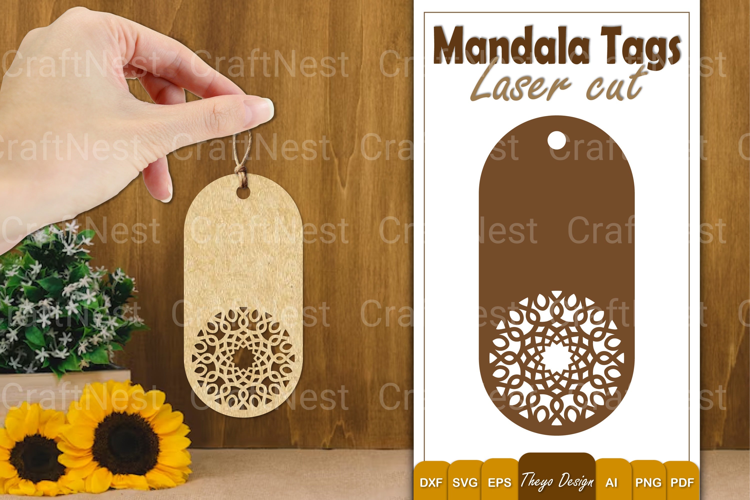 Mandala Tags SVG Bundle