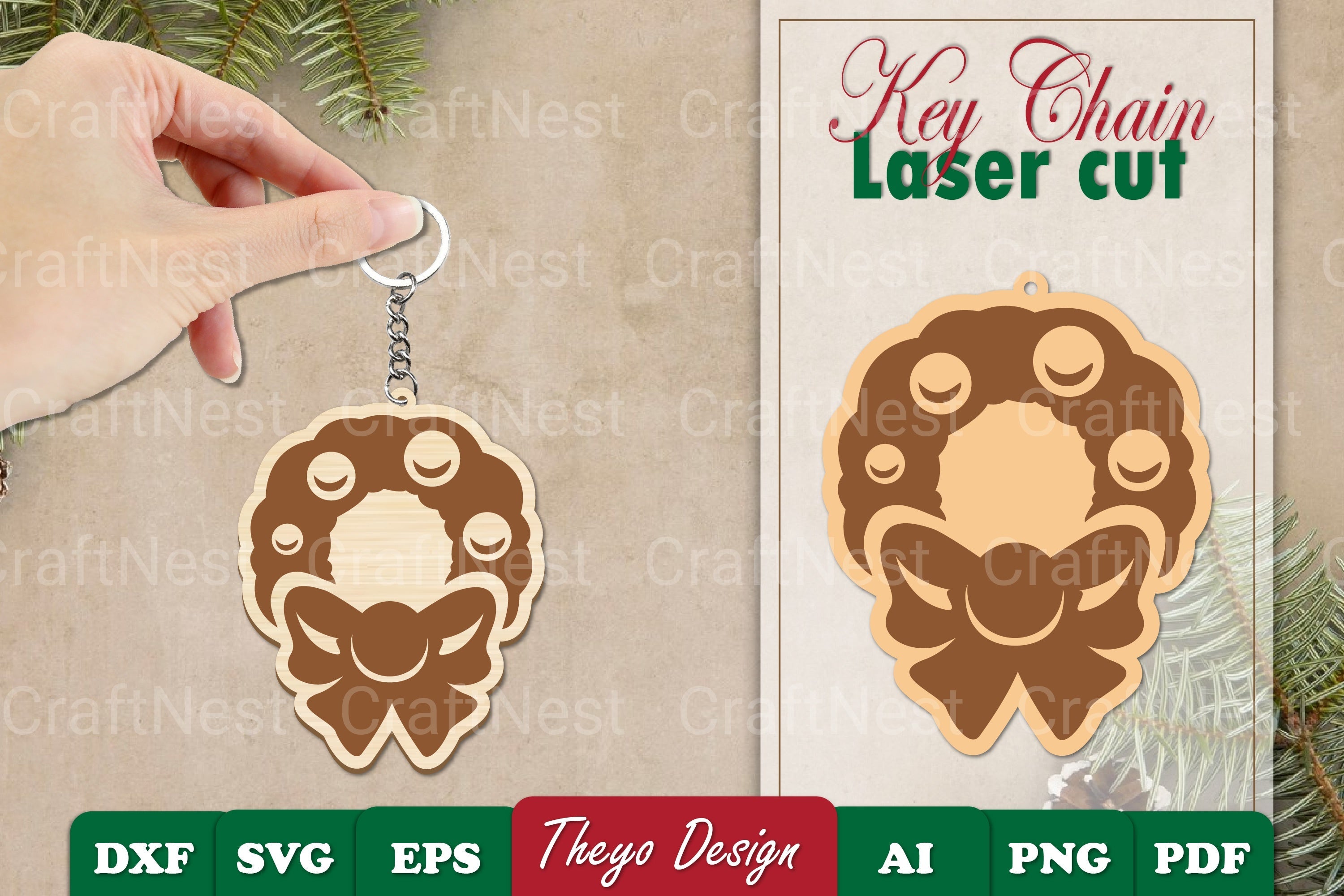 Christmas Keychain SVG Bundle