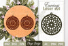 Snowflake Mandala Earrings SVG Bundle