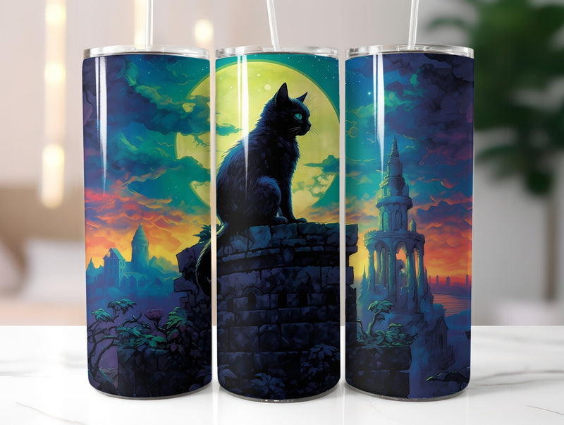 Moon Cats Tumbler Wrap - CraftNest