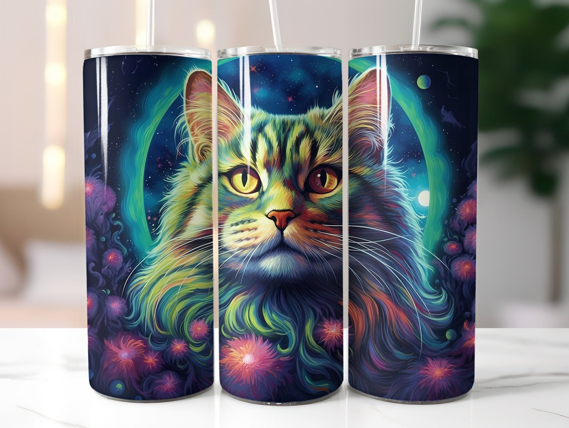 Moon Cats Tumbler Wrap - CraftNest