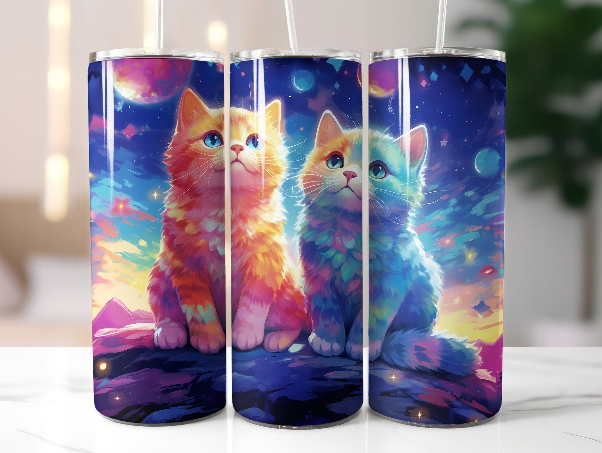 Moon Cats Tumbler Wrap - CraftNest