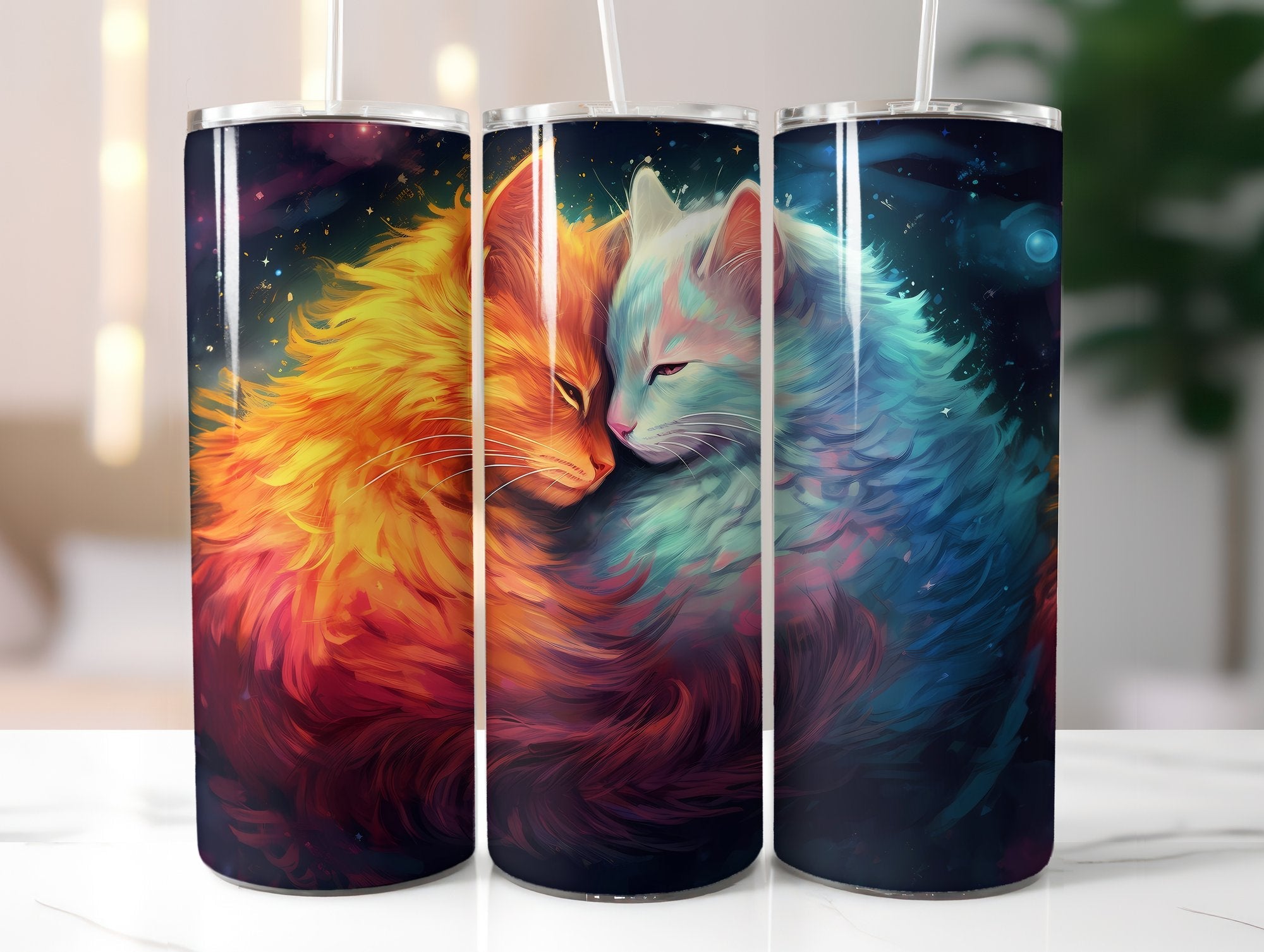 Moon Cats Tumbler Wrap - CraftNest
