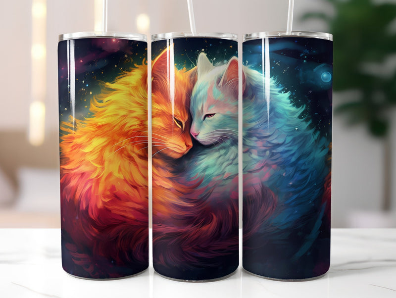 Moon Cats Tumbler Wrap - CraftNest