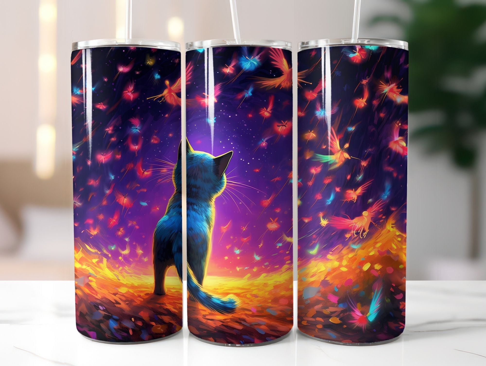 Moon Cats Tumbler Wrap - CraftNest