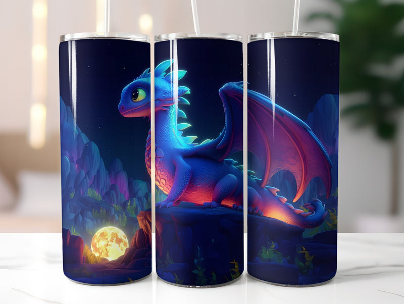 Moon Dragons Tumbler Wrap - CraftNest