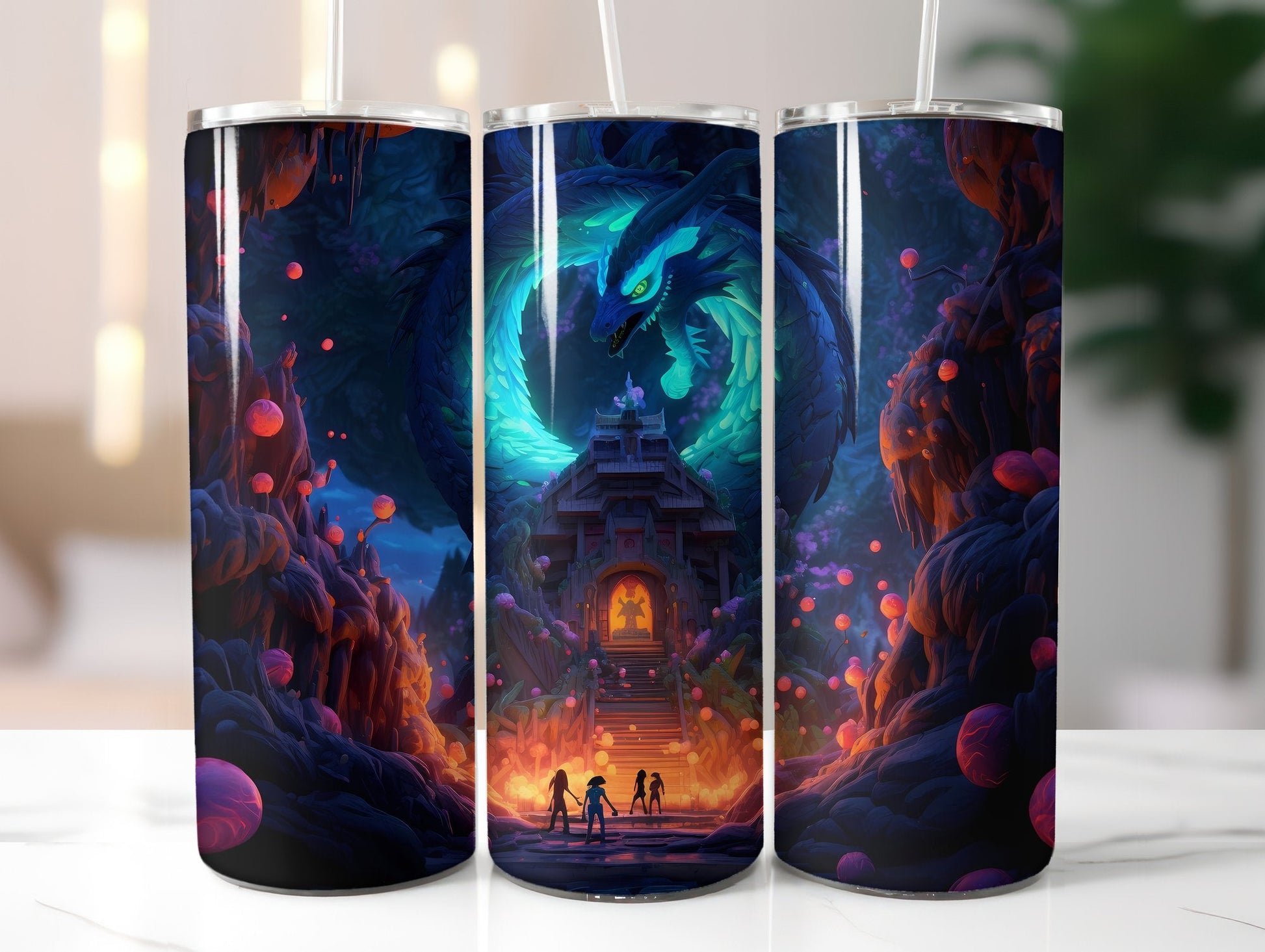 Moon Dragons Tumbler Wrap - CraftNest