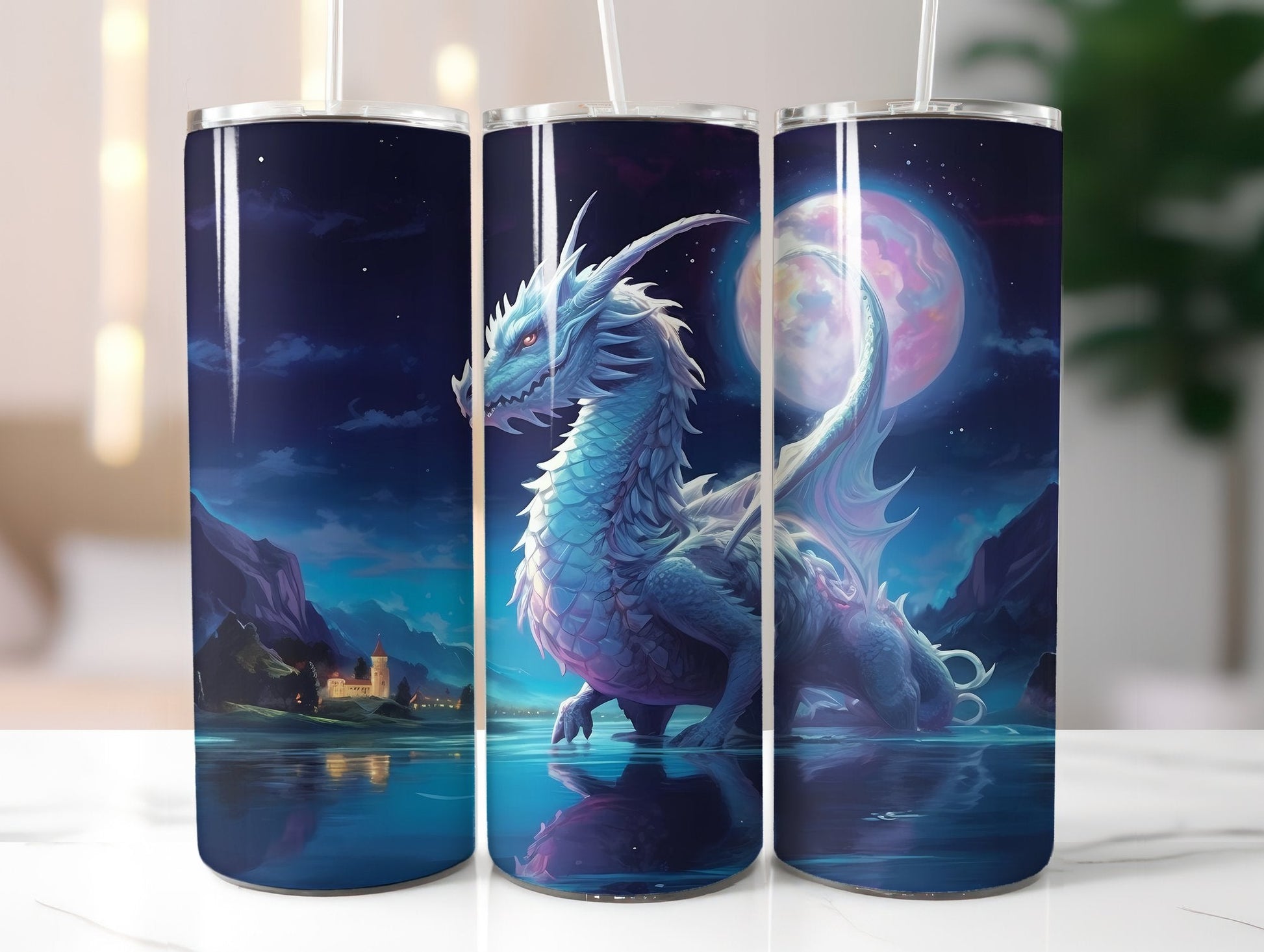 Moon Dragons Tumbler Wrap - CraftNest