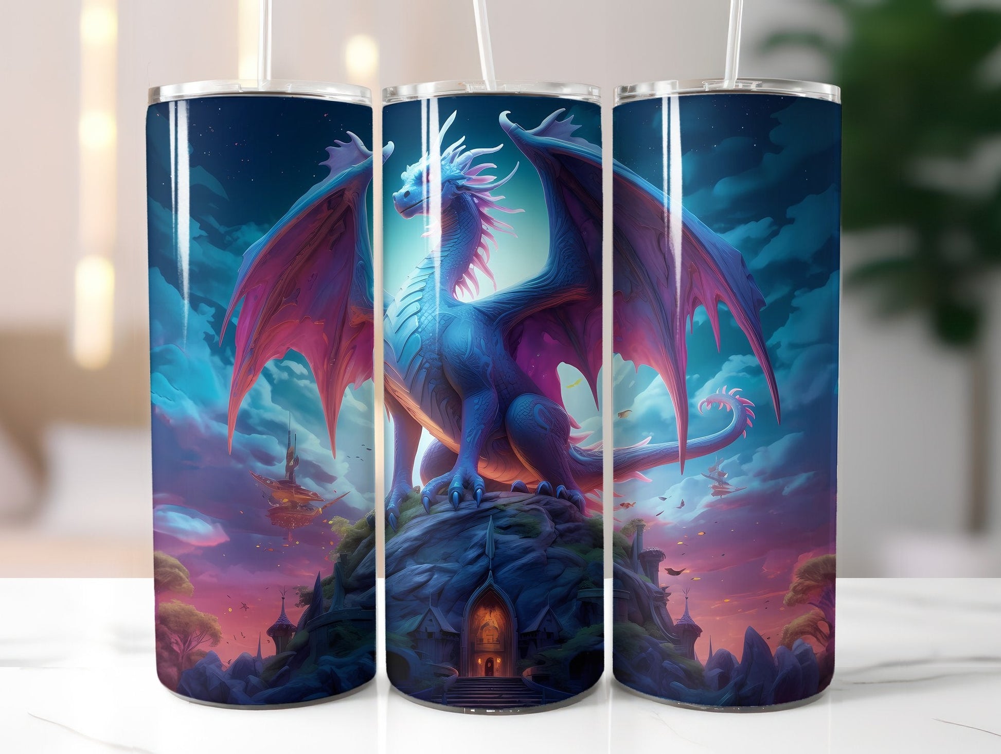 Moon Dragons Tumbler Wrap - CraftNest